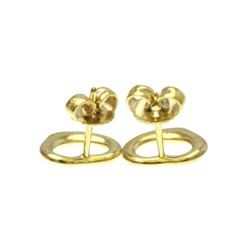 Tiffany Open Heart No Stone Yellow Gold (18K) Stud Earrings Gold - Picture 4 of 11